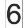 Adesivo de sinal número 6 (pacote com 10)