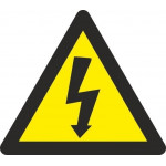 DANGER SIGNAL RISQUE ÉLECTRIQUE - Panneau électrique Triangulaire