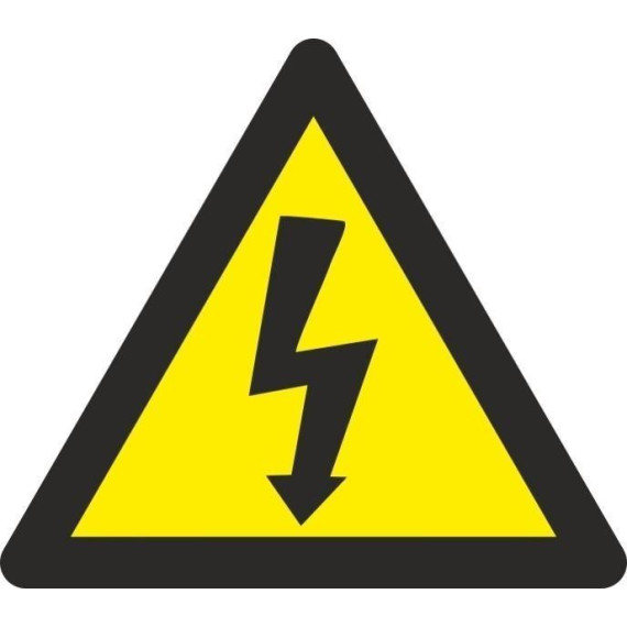 Signalgefahr Elektrisches Risiko - Dreieckiges Ray-elektrisches Zeichen