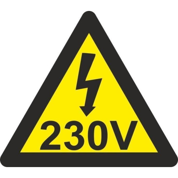 Signe électrique Triangle Ray 230 V