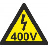 Electrical signal of pictogram triangle Lightning 400 V SEKURECO