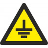 Electrical risk sign Triangle Earth SEKURECO