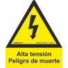Electrical risk sign High voltage Danger of death SEKURECO