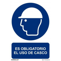 Il segnale è obbligatorio l'uso del casco con gli inchiostri UV