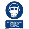 Sign indicating that the use of a mask is mandatory (various sizes) SEKURECO