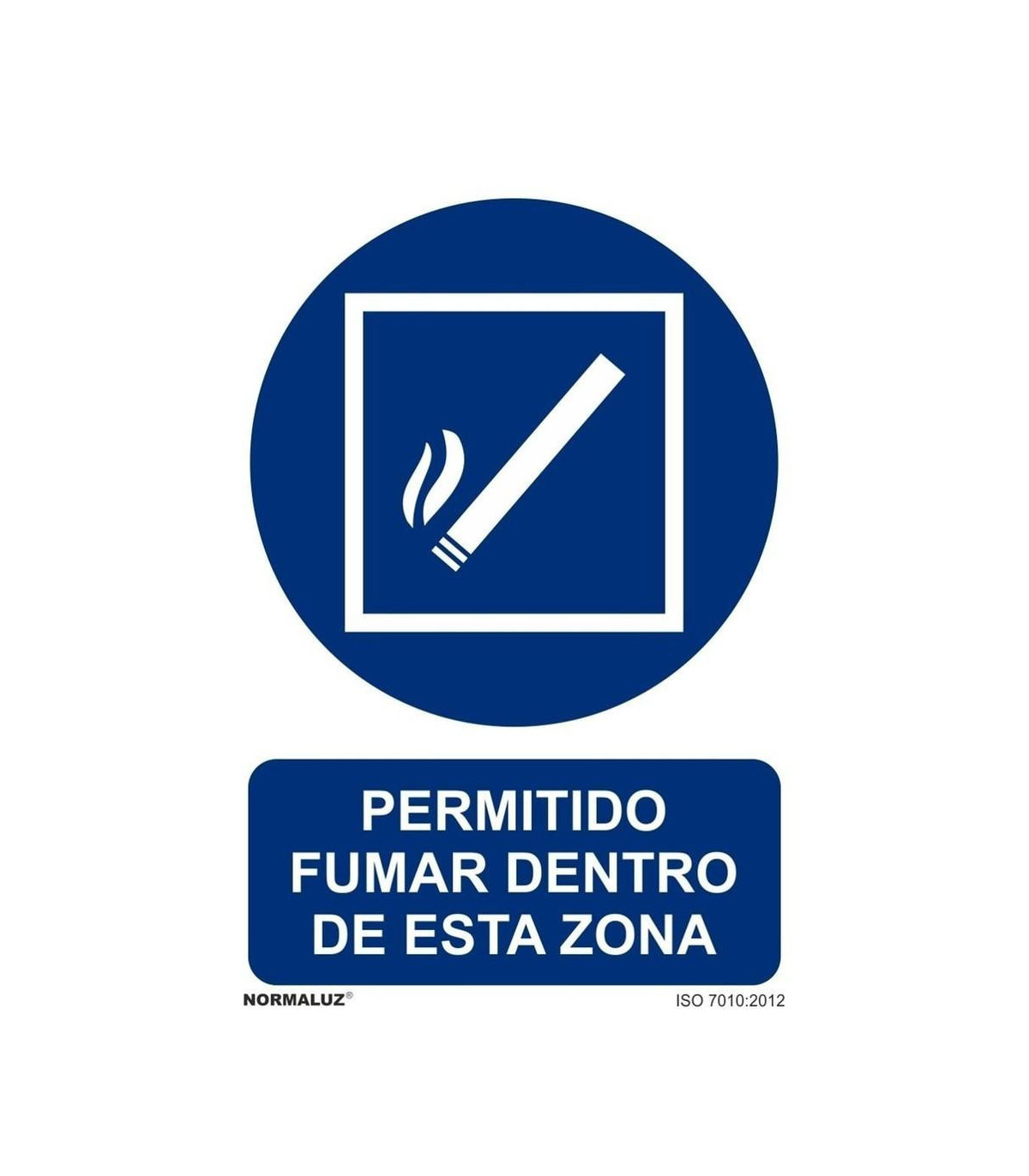 Cartel prohibido fumar troquelado fabricado en vinilo adhesivo