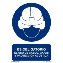 Il segno è ob. L'uso di occhiali da casco e protezione acustica con inchiostri UV