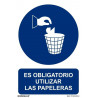 Signalisation avec des encres UV Il est obligatoire d'utiliser les poubelles SEKURECO.