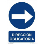 Señal Dirección Obligatoria (Derecha) Con Tintas UV