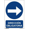 Mandatory Direction Sign (Right), with SEKURECO UV inks