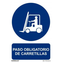 Mandatory Step Sign of Trucks with UV Inks