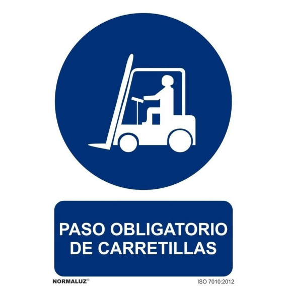 Sinal de etapa obrigatória de caminhões com tintas UV