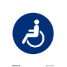 Obligation sign for Disabled Persons, with SEKURECO UV inks.