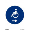 Obligation sign Disabled right arrow (pictogram only) SEKURECO