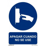 Señal Apagar Cuando No Se Use Con Tintas UV