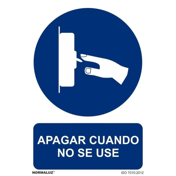 Señal Apagar Cuando No Se Use Con Tintas UV