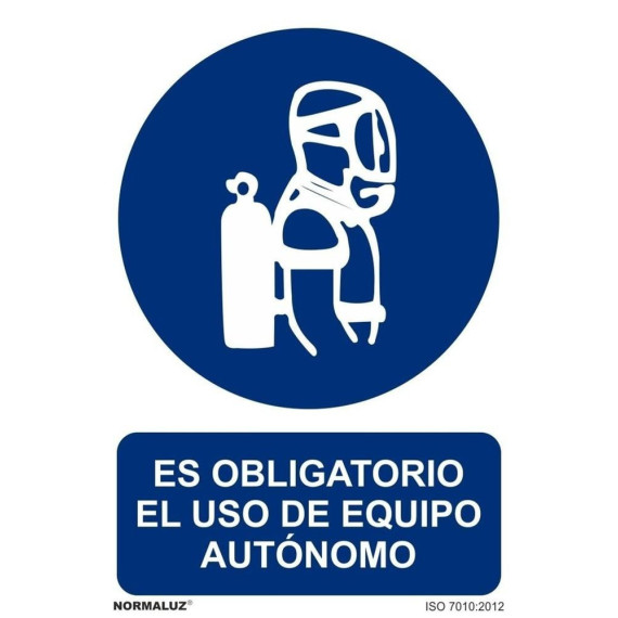 Signal is mandatory the use of autonomous equipment