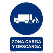 Zone de chargement et de déchargement avec encres UV