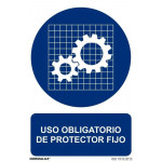 Signal obligatorisches Festschutz mit UV-Tinten
