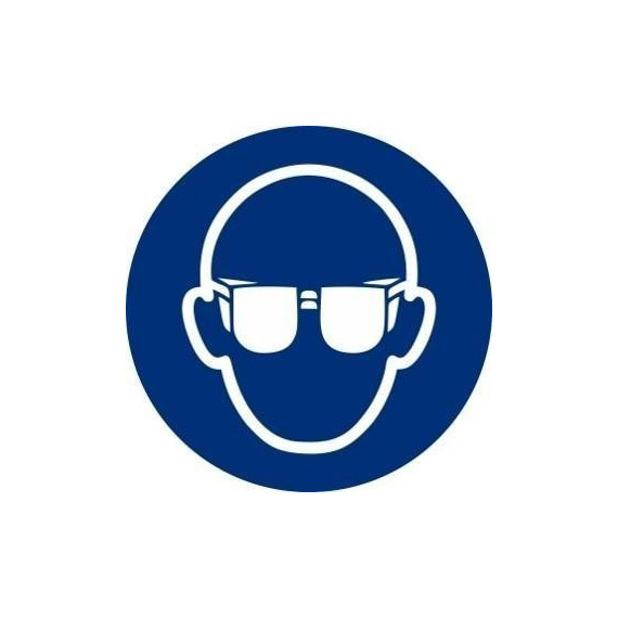 Le signal est obligatoire d'utiliser des lunettes de protection avec des encres UV Ø 90mm (pack de 10)