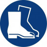 Runde Signalgebung Es ist Pflicht, die Stiefel Ø90 mm (10 Stück) SEKURECO zu tragen.