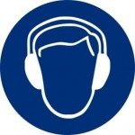 Le signal est obligatoire l'utilisation de la protection acoustique avec des encres UV Ø90mm