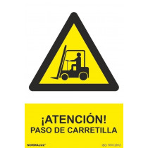 Signaler l'attention! Pass de trolley avec des encres UV