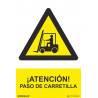 Forklift Passage Sign, with SEKURECO UV inks