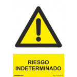 Indeterminate risk signal with UV inks