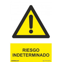 Indeterminate risk signal with UV inks