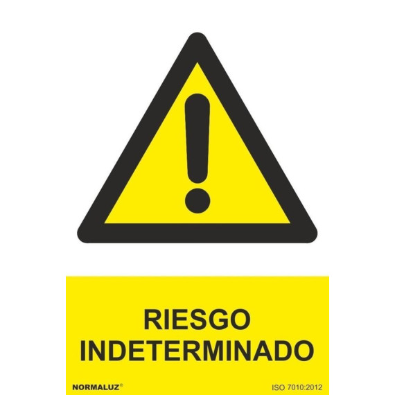 Señal Riesgo Indeterminado Con Tintas UV