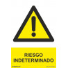 UV ink sign "Indeterminate Risk" SEKURECO