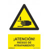 Signal Attention! Risk of Entrapment, with SEKURECO UV inks.