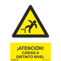 Signal Attention! Falls at different level with UV inks