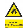 Flammable Gas Hazard Sign (UV inks) SEKURECO
