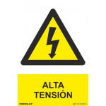 Signal haute tension avec encres UV
