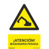 Warning sign Attention! SEKURECO Heavy Machinery