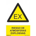 Señal Riesgo de Atmósferas Explosivas Con Tintas UV