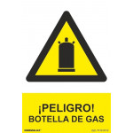 DANGER SIGNAL! Bouteille à gaz avec encres UV