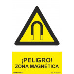 SEGNALE PERICOLO! Zona magnetica con inchiostri UV