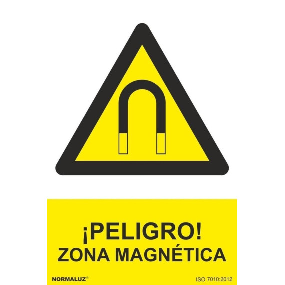 SEGNALE PERICOLO! Zona magnetica con inchiostri UV