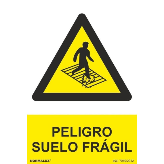 Signal Signaler un sol fragile avec des encres UV