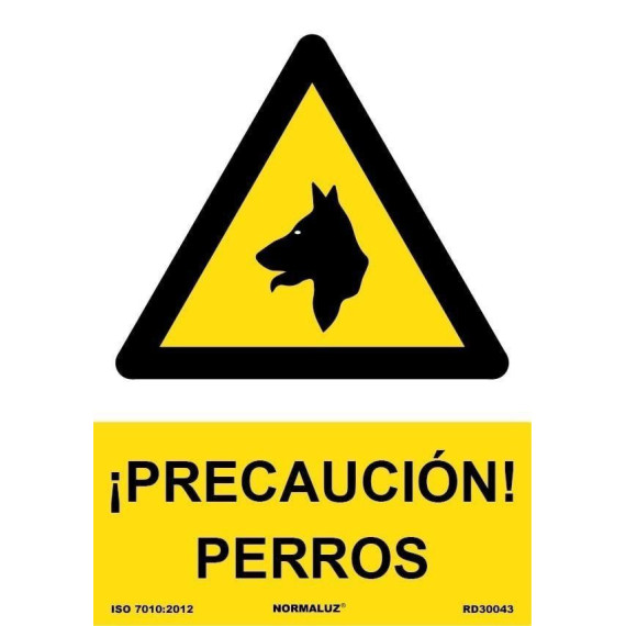 Signaler la prudence! Chiens avec des encres UV