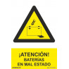 Attention! Batteries in poor condition, warning signal SEKURECO