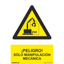 Signal DANGER! Seule la manipulation mécanique avec des encres UV