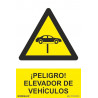 Danger sign! SEKURECO Vehicle Lift