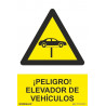 Sinal de ¡Perigo! Elevador de Veículos SEKURECO