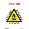 Señal de advertencia Caution, Cuidado, Achtung, Attention SEKURECO