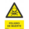 Señal de advertencia con tintas UV Peligro de Muerte SEKURECO