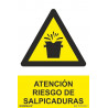Alerta de risco de salpicos